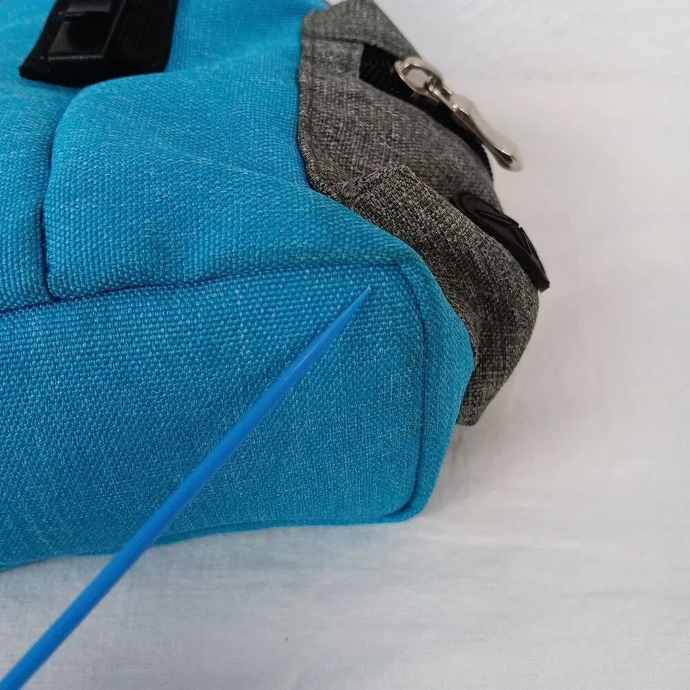 Lovoyager Pet Treat Pouch Bag Animal Training Aide Teal Grey Belt Clip On